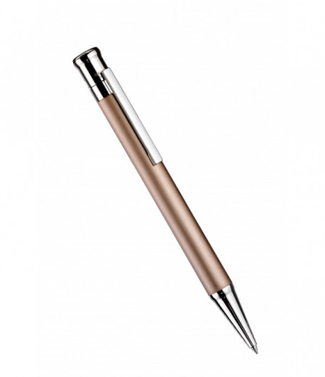 Stylo à Bille Otto Hutt Design 04, corps laqué sable mat, attributs platinés lisses Stylo à Bille Otto Hutt Design 04, corps laqué sable mat, attributs platinés lisses