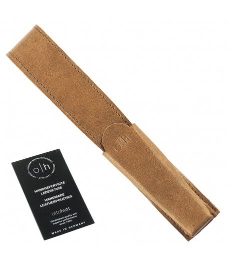 Étui cuir beige pour un stylo Étui cuir beige pour un stylo